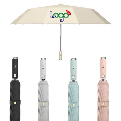 Automatic Folding Umbrella With Fan