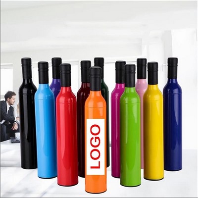 Folding Rain Wine Bottle Umbrella